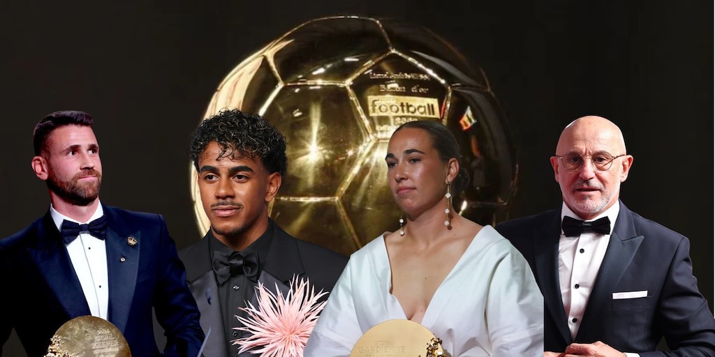 El fútbol español arrasa en la gala del Balón de Oro 2026